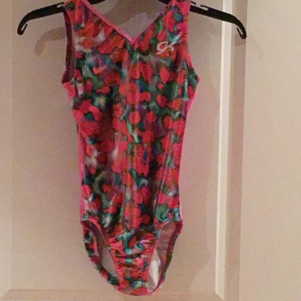 Gymnastics leotard and shorts